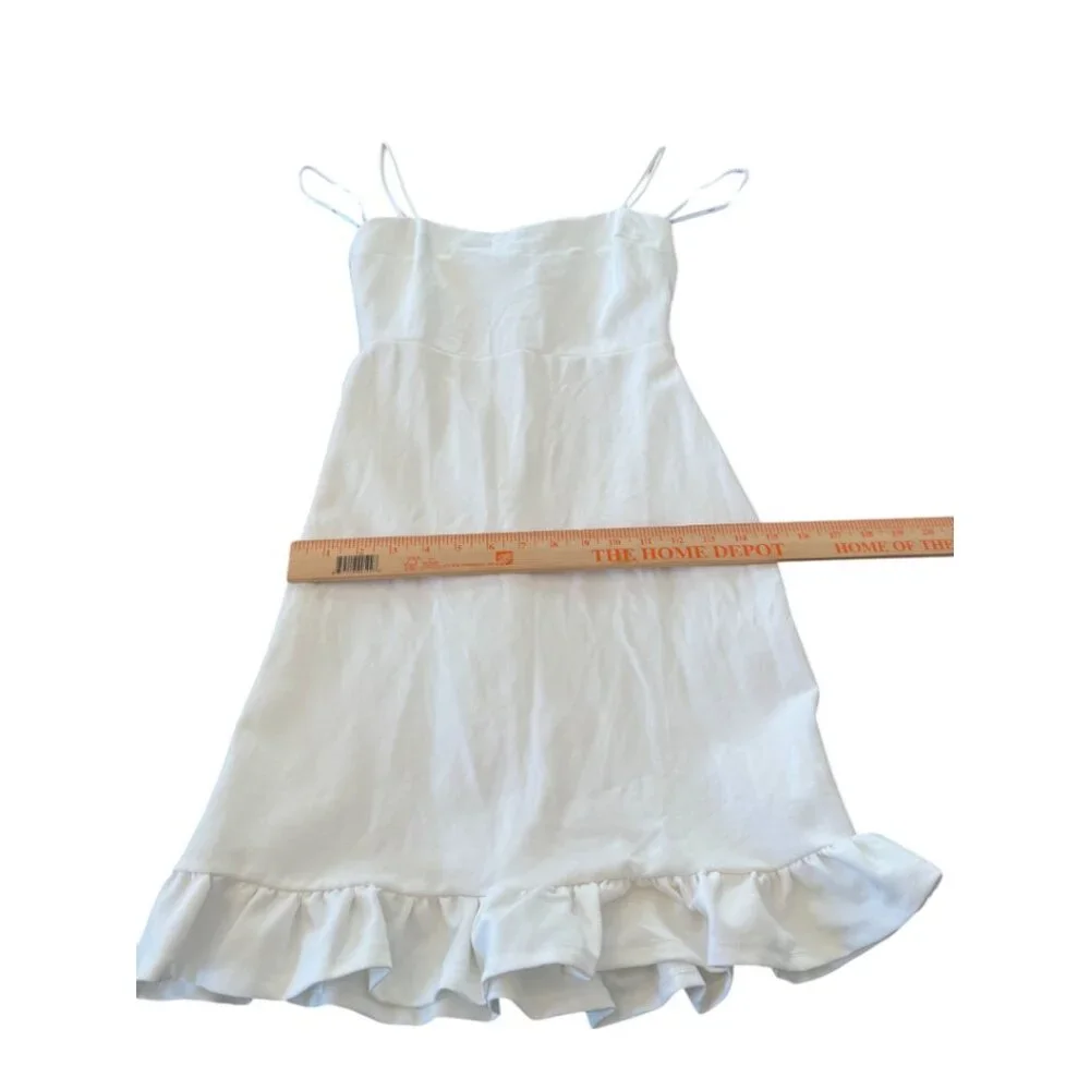 Lulu's Elegant White Ruffle Mini Dress - Picture 7 of 14